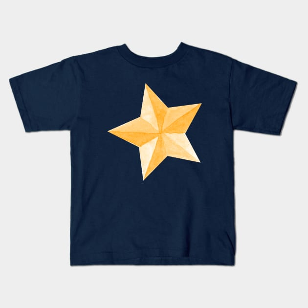 Watercolor Star Kids T-Shirt by shoko